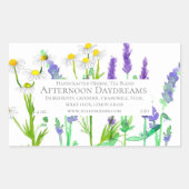 Etiket kruidenthee met lavendel kamille (Voorkant)