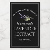 Etiket lavendelextract (Enkel label)