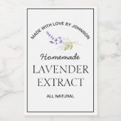 Etiket lavendelextract (Enkel label)