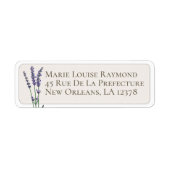 Etiket  Lavender Custom Return-adres (Voorkant)