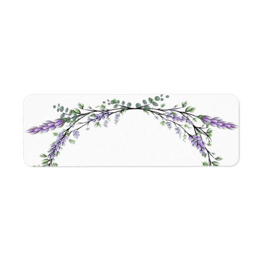 Etiket lavender en Eucalyptus (Voorkant)