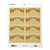 Etiket - Leafy Brackets (Full Sheet)