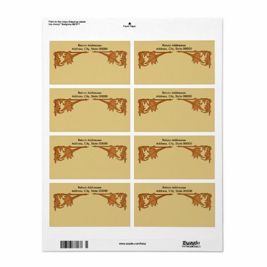 Etiket - Leafy Brackets (Full Sheet)