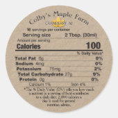 etiket leder van mansiroop kraft (Voorkant)