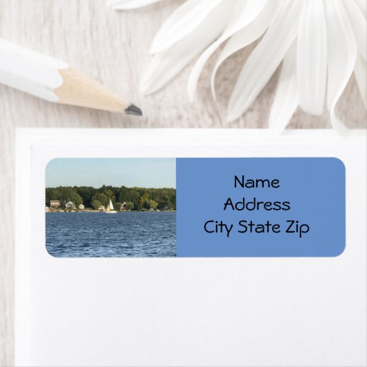 ETIKET "LEVEN IN DE LAK" TERUGKEER HET ADRES (Insitu)