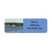 ETIKET "LEVEN IN DE LAK" TERUGKEER HET ADRES (Voorkant)