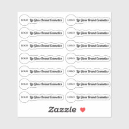 Etiket Lip Gloss Tube Logo wissen Sticker