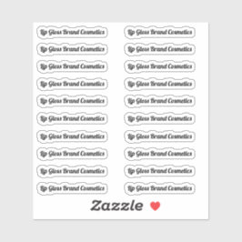 Etiket Lip Gloss-tube wissen Sticker