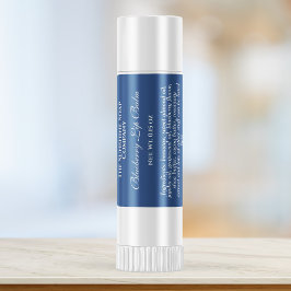 Etiket  lippenbalkbuis - blauw