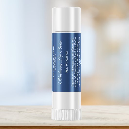 Etiket  lippenbalkbuis - blauw