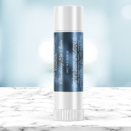 Etiket  lippenbalkbuis - blauwe folie