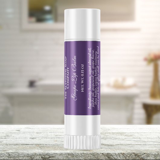 Etiket  lippenbalkbuis - paars