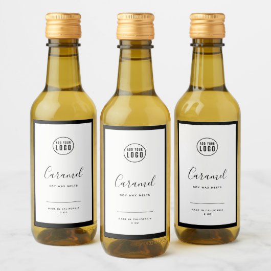 Etiket Logo en bewerkbare kleur toevoegen (Flessen)