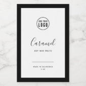 Etiket Logo en bewerkbare kleur toevoegen (Enkel label)