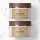 Etiket Logo grijs script lijnen Kraft