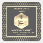 Etiket logo van honingraathoningraat (Voorkant)