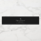 Etiket Logo witte rand bewerkbare kleur (Enkel label)