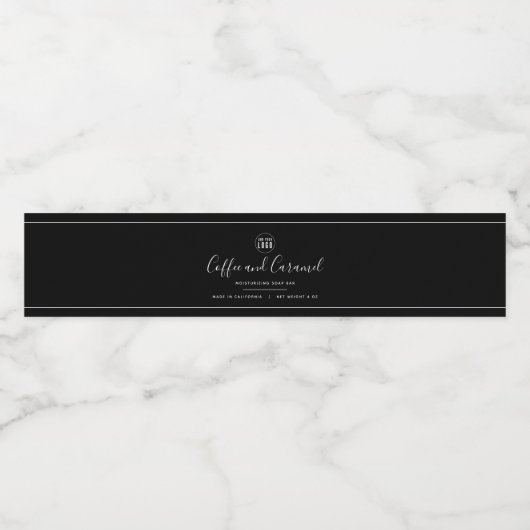 Etiket Logo witte rand bewerkbare kleur (Enkel label)