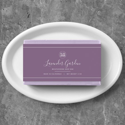 Etiket Logo witte rand bewerkbare kleur