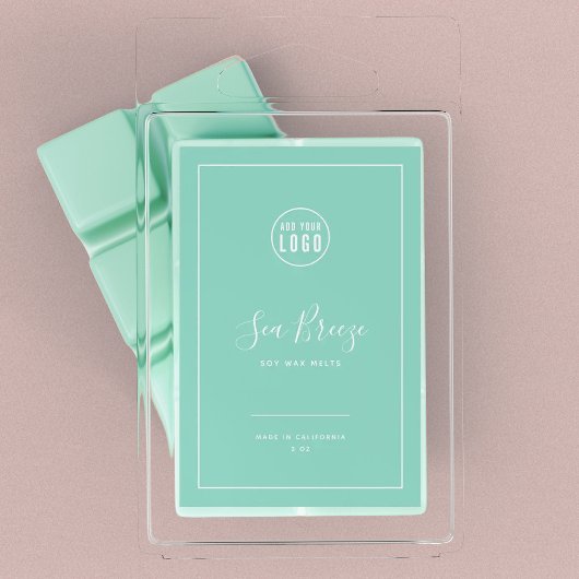 Etiket Logo witte rand bewerkbare kleur