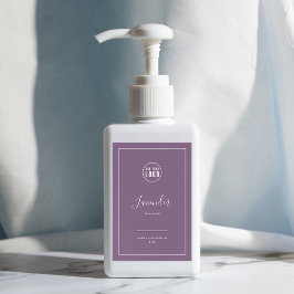 Etiket Logo witte rand bewerkbare kleur