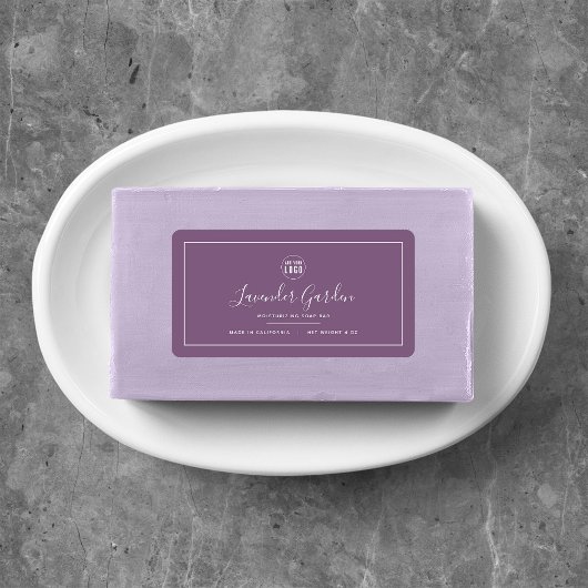 Etiket Logo witte rand bewerkbare kleur