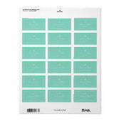 Etiket Logo witte rand bewerkbare kleur (Full Sheet)