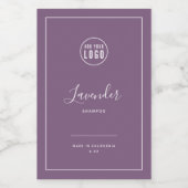 Etiket Logo witte rand bewerkbare kleur (Enkel label)