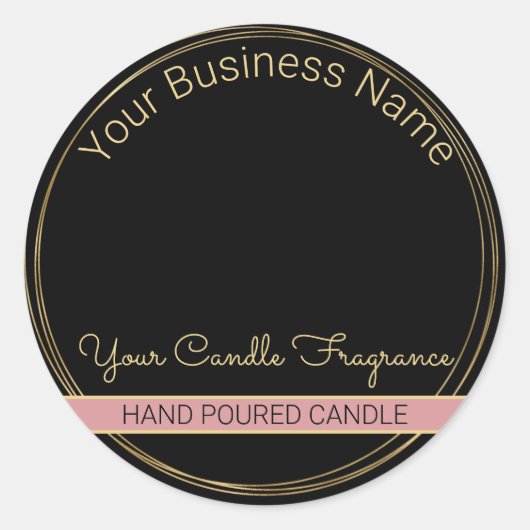 Etiket Logo zwart-wit en Gold-kaars toevoegen (Voorkant)