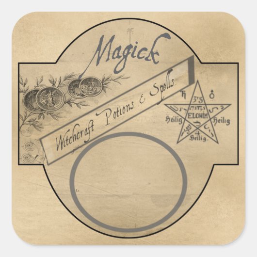 ETIKET MAGICK POTIONS (Voorkant)