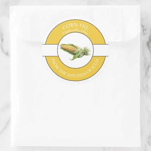 Etiket maïsolie (Tas)