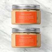 Etiket merk bewerkbare kleuren moderne ingrediënte