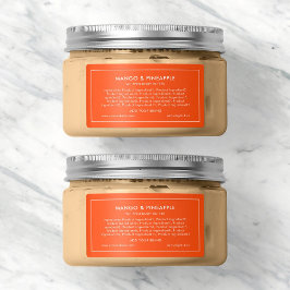 Etiket merk bewerkbare kleuren moderne ingrediënte