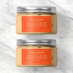 Etiket merk bewerkbare kleuren moderne ingrediënte