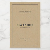 Etiket merk grijze rand Rustic Kraft toevoegen (Enkel label)