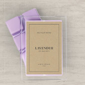 Etiket merk grijze rand Rustic Kraft toevoegen