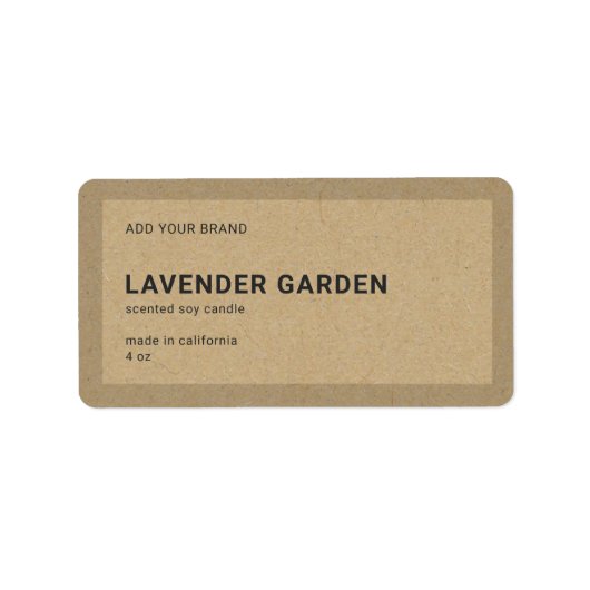 Etiket merkminimalistisch grenskraft toevoegen (Voorkant)