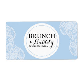 Etiket met bridal of Baby shower Lace Mini Champag