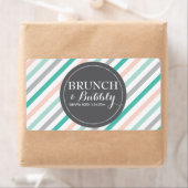 Etiket met bridal of Baby shower Stripes mini cham (Insitu)