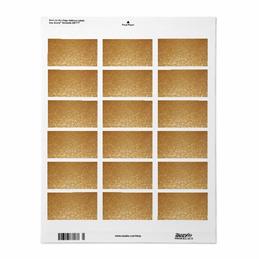 etiket met glitter-verfadres (Full Sheet)