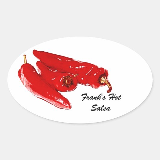 etiket met rode hotsalsa