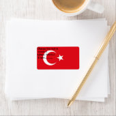 Etiket met vlag van Turkije (Insitu)