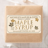 Etiket metallisch goud en ivoorverpakkingen voor d (Insitu)