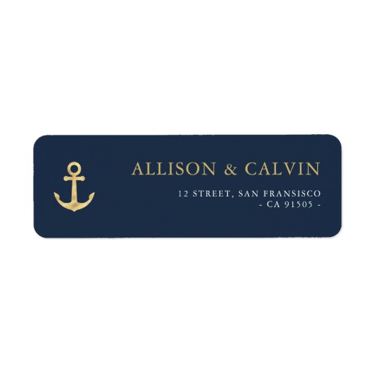 Etiket modern nautisch zee (Voorkant)