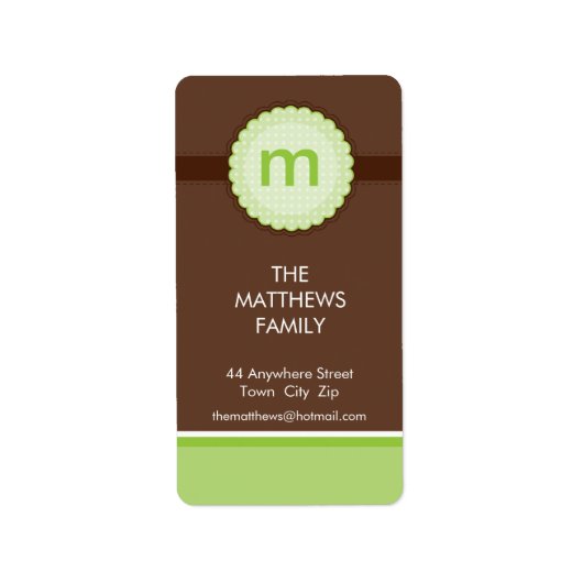 ETIKET:: monogram2 2P Etiket (Voorkant)