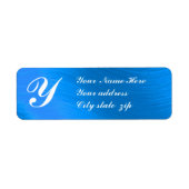 ETIKET MONOGRAMMED-RETURN ADRES (Voorkant)