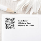 Etiket muzieksymbolen (Insitu)