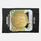 Etiket nionzaadverpakking theedoek (Horizontaal)