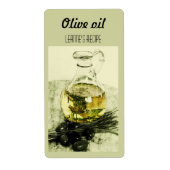 Etiket olijfolie en bieslook (Voorkant)