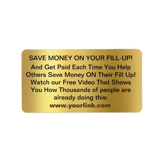 ETIKET OM TE DELEN (Voorkant)